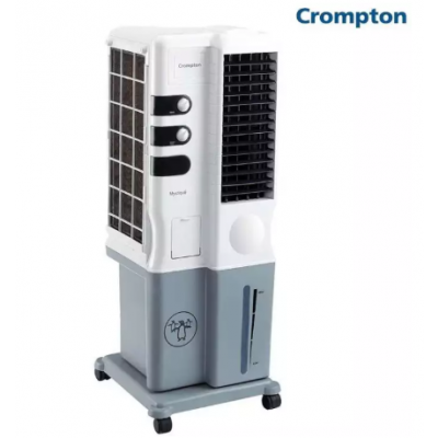 Crompton Mystique 20 Ltrs Tower Air Cooler (White-Grey)